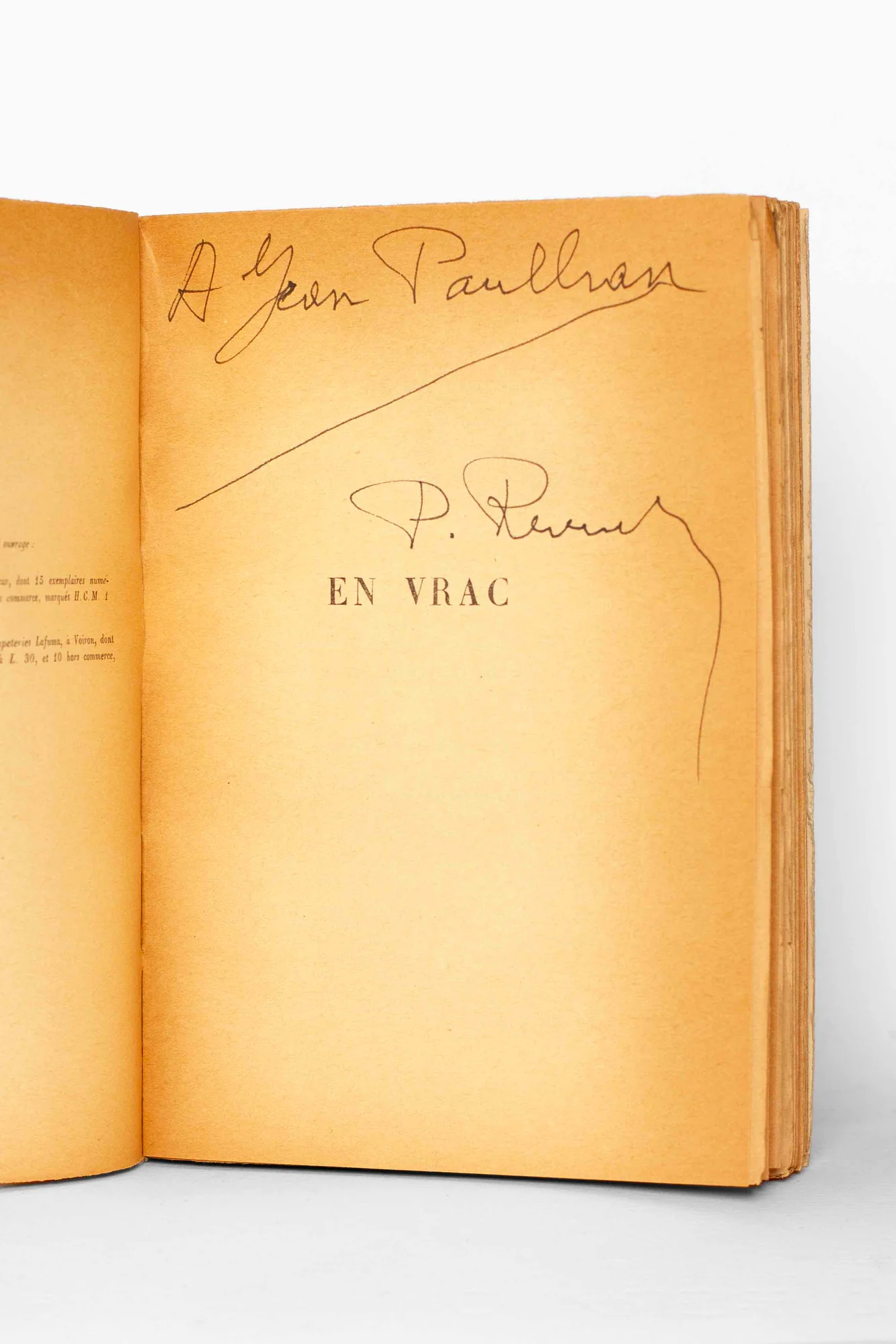 REVERDY (Pierre). — En vrac. (Réf. 13579)