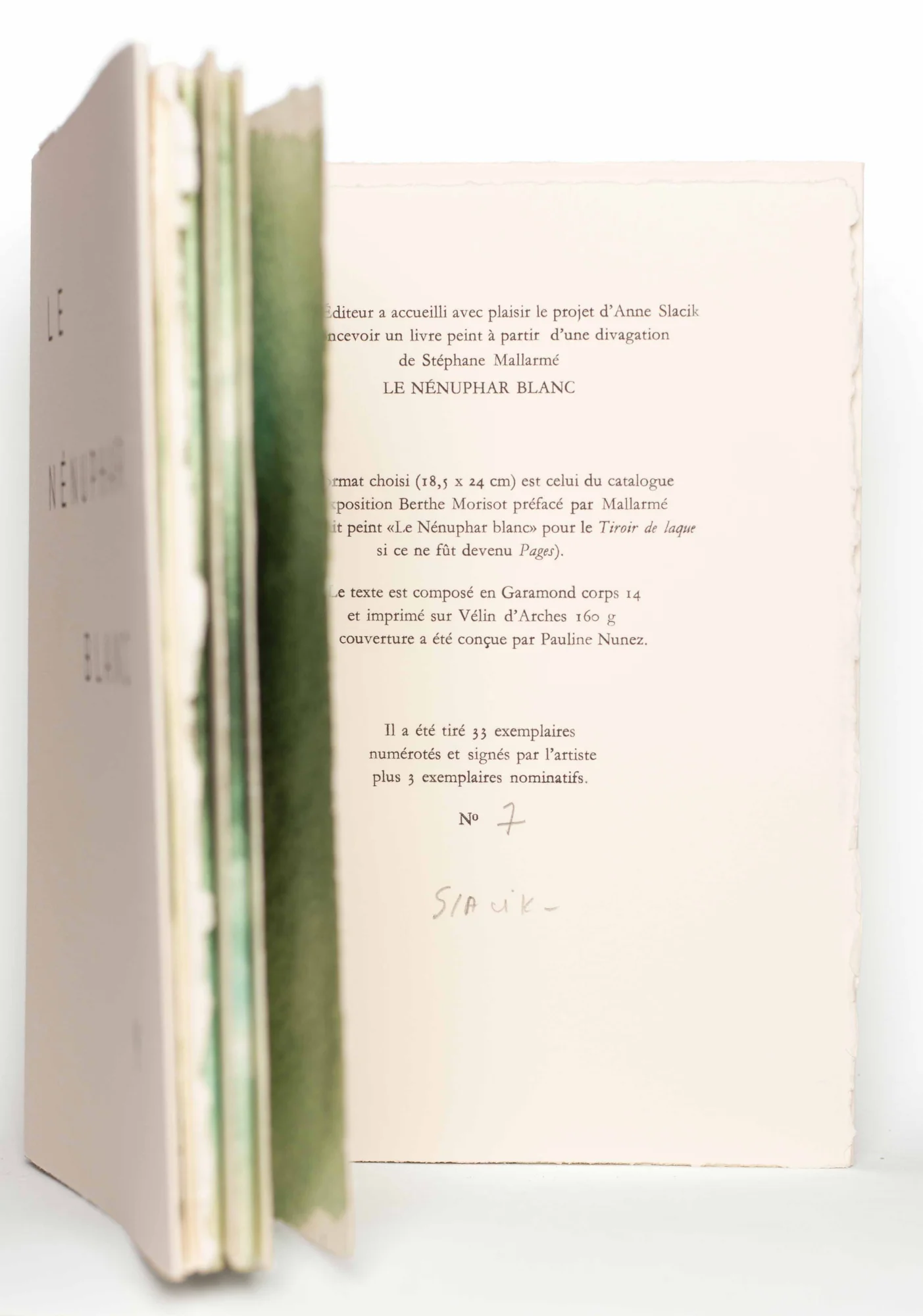 MALLARME (Stéphane). SLACIK (Anne). — Le Nénuphar blanc. (Réf. 18228)