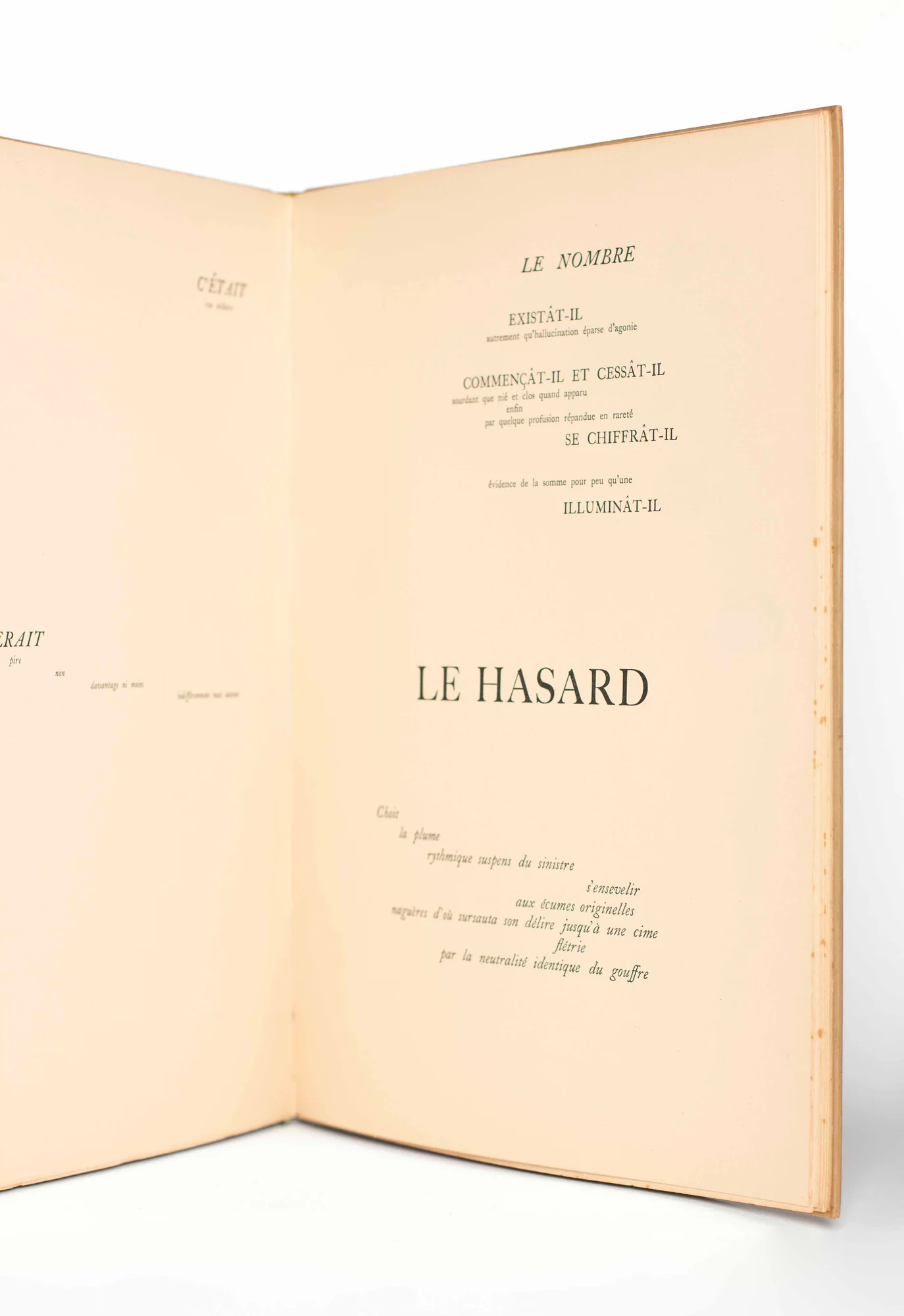 MALLARMé (Stéphane). — Un coup de dés jamais n’abolira le hasard. Poème. (Réf. 18366)