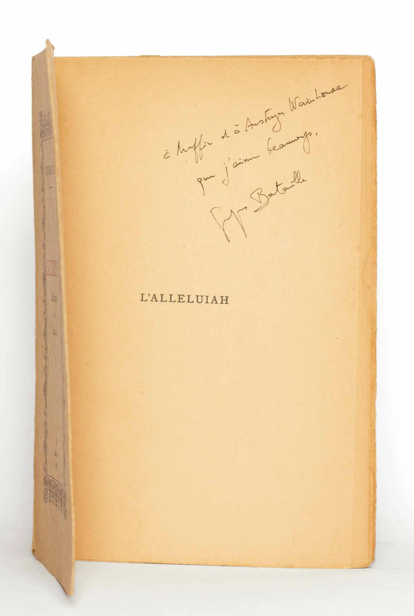 BATAILLE (Georges). — L'Alleluiah. Catéchisme de Dianus. (Réf. 18379)
