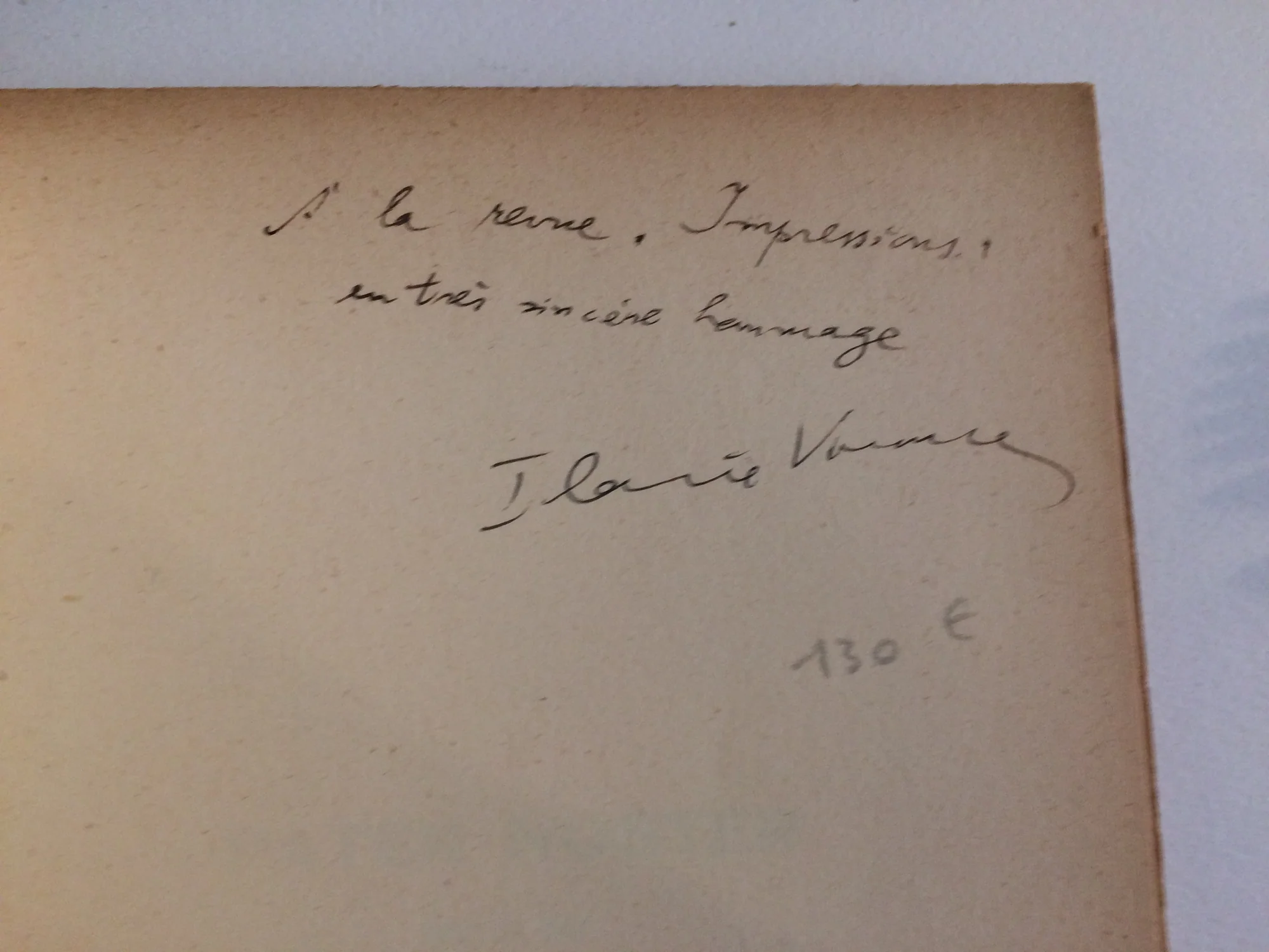 VORONCA (Ilarie). — Pater noster  suivi de Ébauches dun poème. (Réf. 19320)