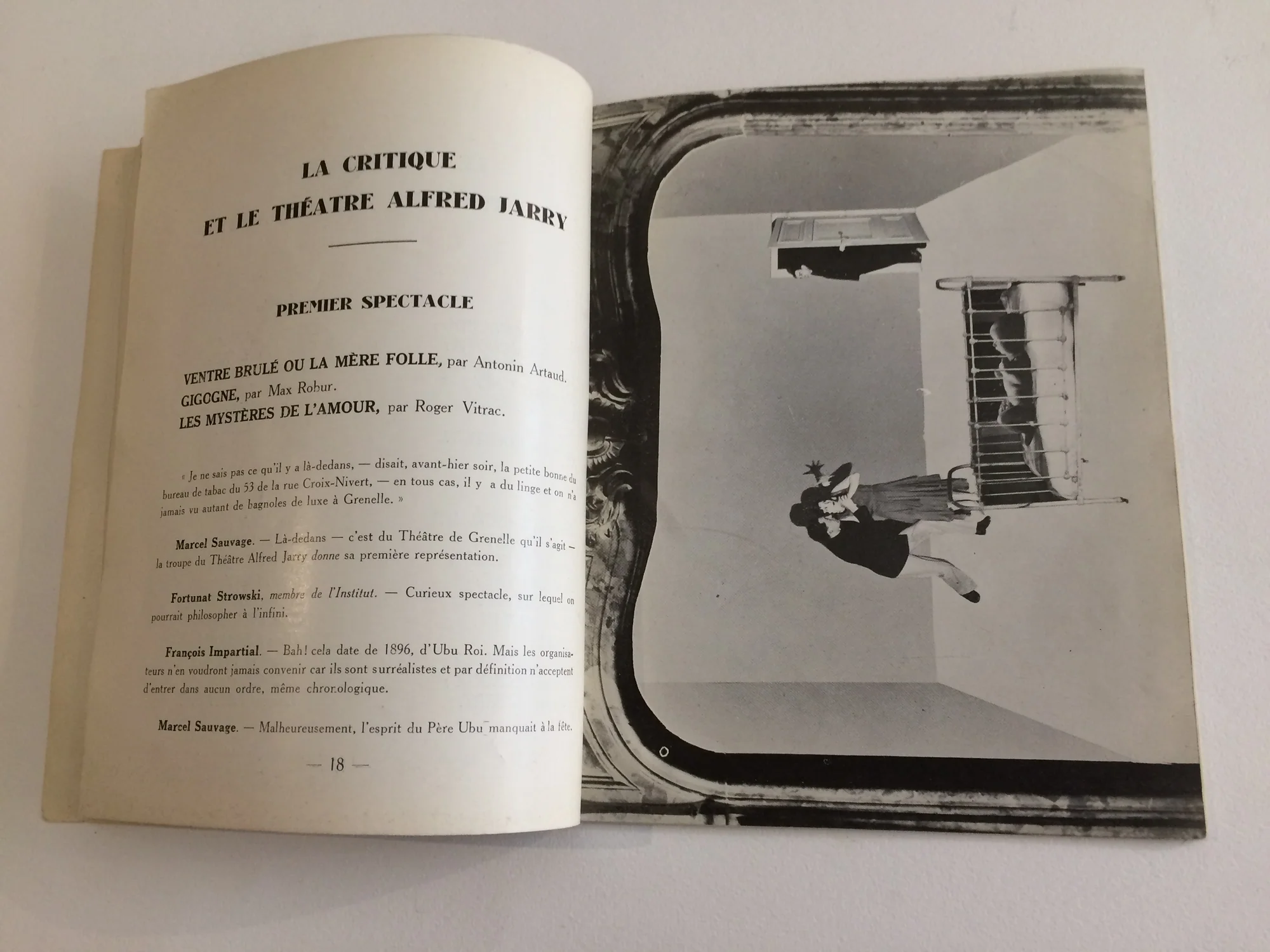 ARTAUD (Antonin) et VITRAC (Roger). LOTAR (Elie). — Le Théatre Alfred Jarry et l'hostilité publique. (Réf. 19771)