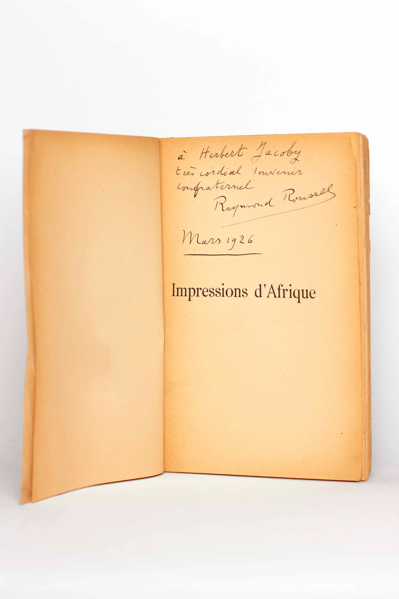 ROUSSEL (Raymond). — Impressions d’Afrique. (Réf. 19898)