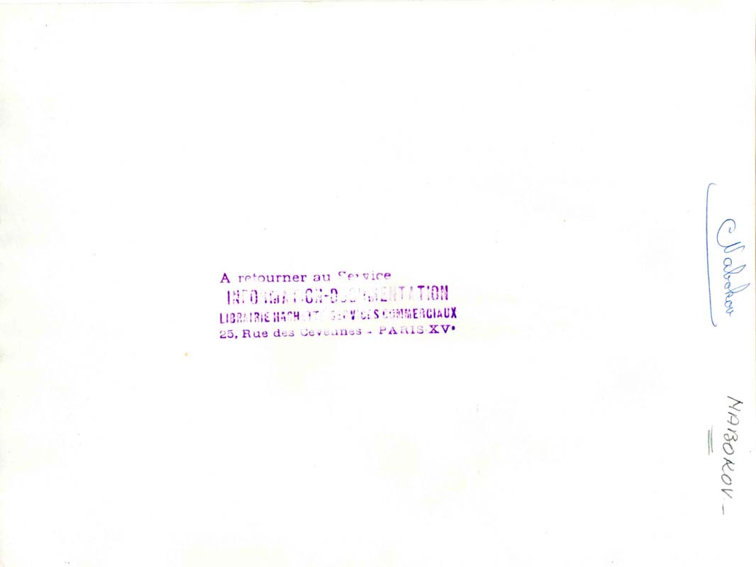 Portrait photographique de Vladimir Nabokov. — planche 2