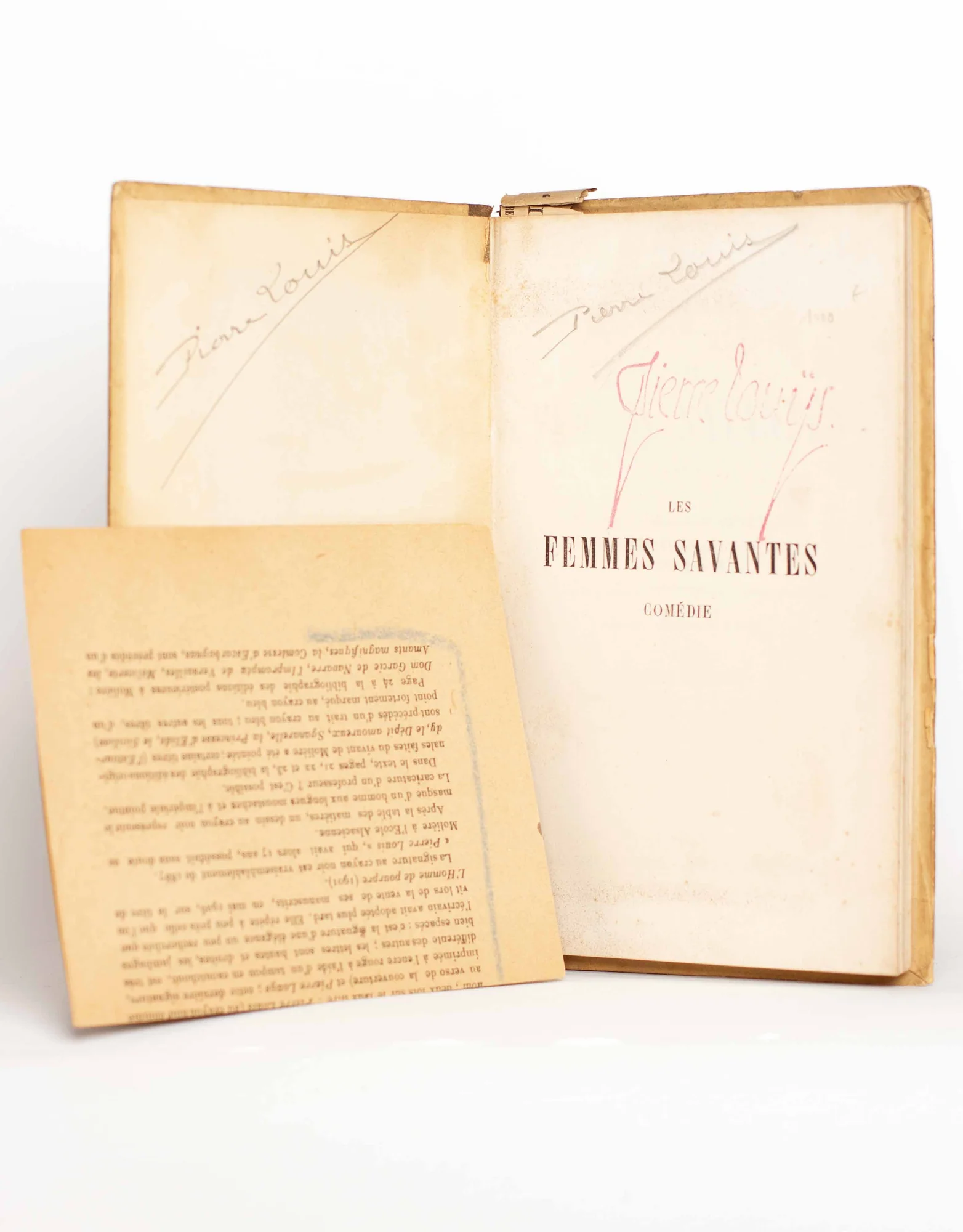 (LOUYS). [GANDILLOT (L.)]. MOLIERE. — [Les femmes collantes]. Les femmes savantes. (Réf. 20030)