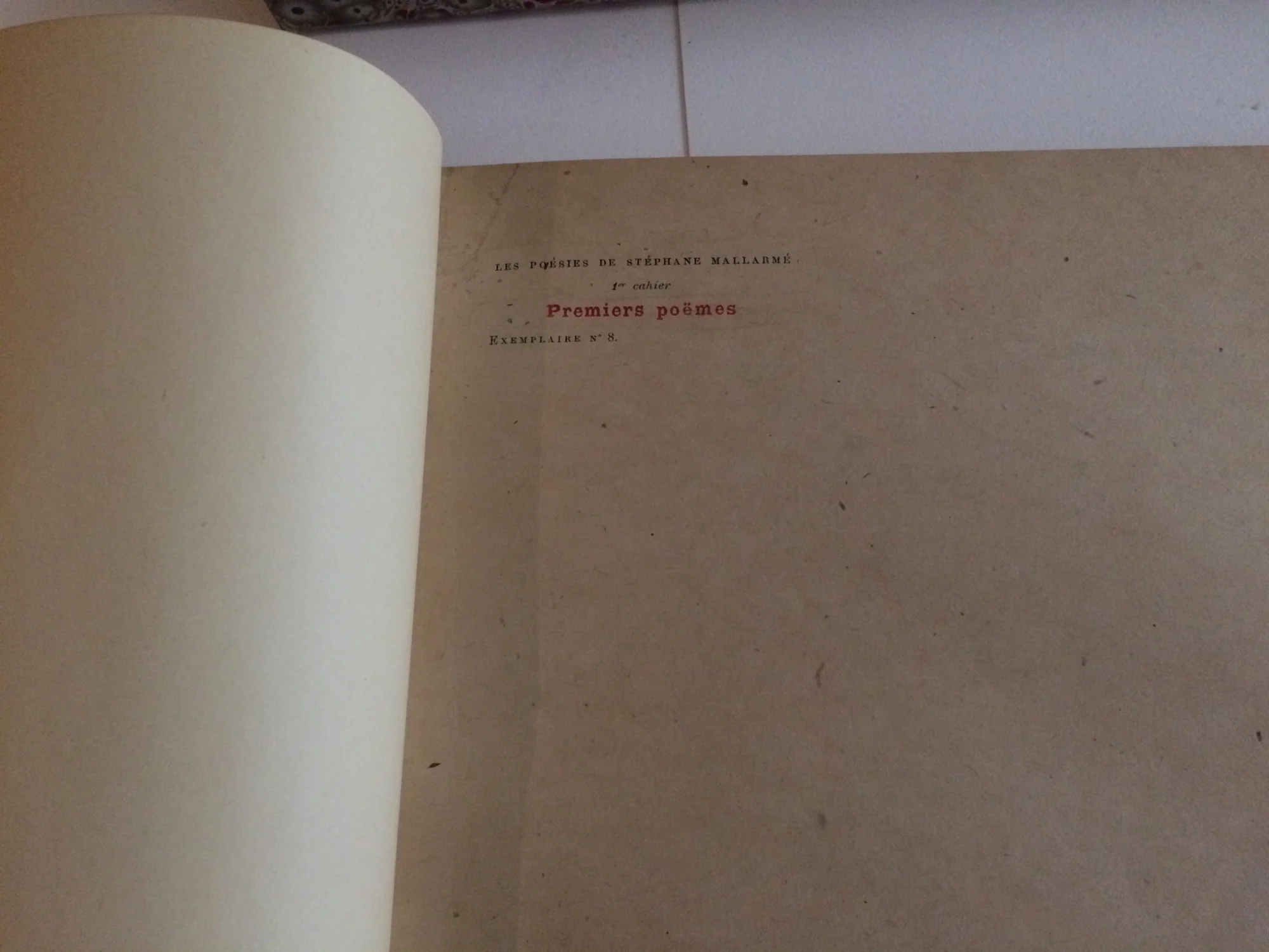 MALLARME (Stéphane). — Les Poésies de Stéphane Mallarmé, photo-lithographiées du manuscrit définitif. (Réf. 20738)