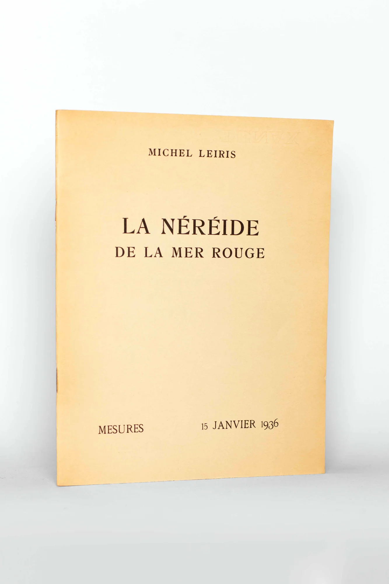 LEIRIS (Michel). — La Néréide de la mer Rouge. (Réf. 20893)
