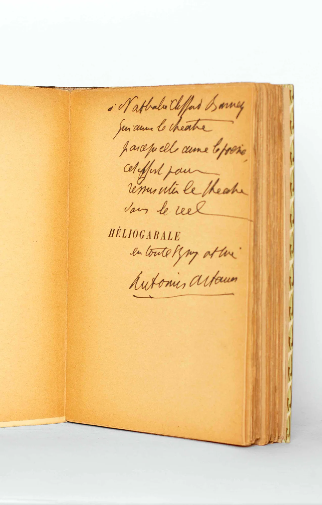 ARTAUD (Antonin). — Héliogabale ou l’anarchiste couronné. (Réf. 20956)