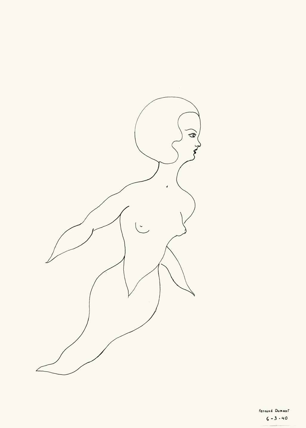 DUMONT (Fernand). — 2 dessins originaux à l’encre. (Réf. 21151)