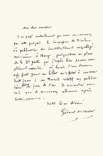 NERVAL (Gérard de). — L.A.S. à l’éditeur Buloz. (Réf. 21280)