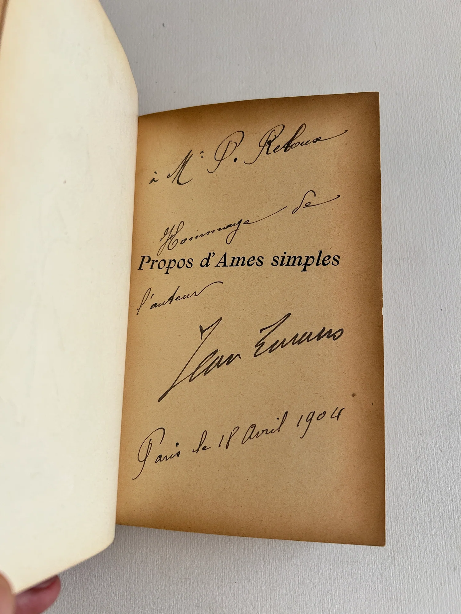 LORRAIN (Jean). — Propos d’Ames simples. (Réf. 21419)