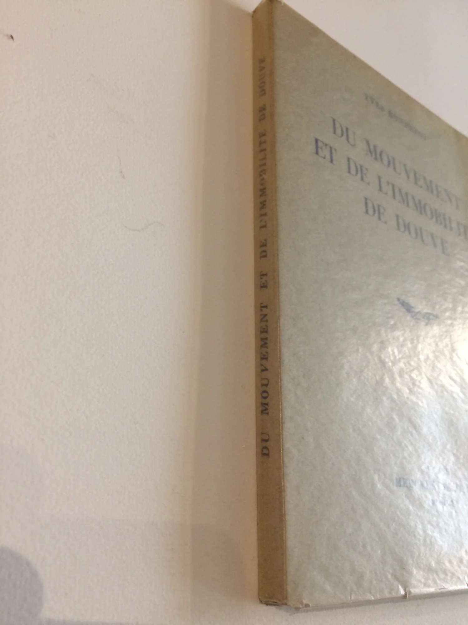 BONNEFOY (Yves). — Du Mouvement et de l'immobilité de Douve. (Réf. 21540)