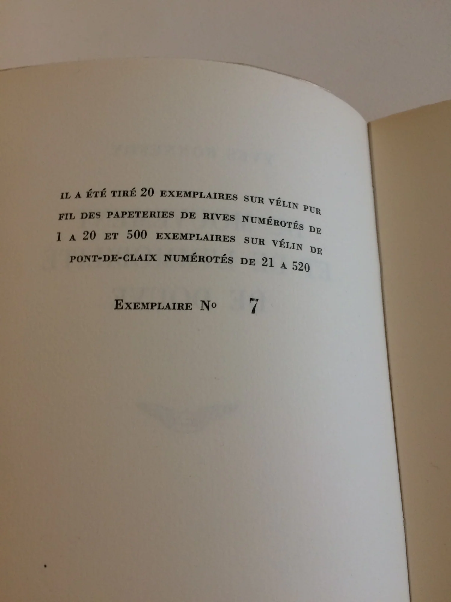 BONNEFOY (Yves). — Du Mouvement et de l'immobilité de Douve. (Réf. 21540)