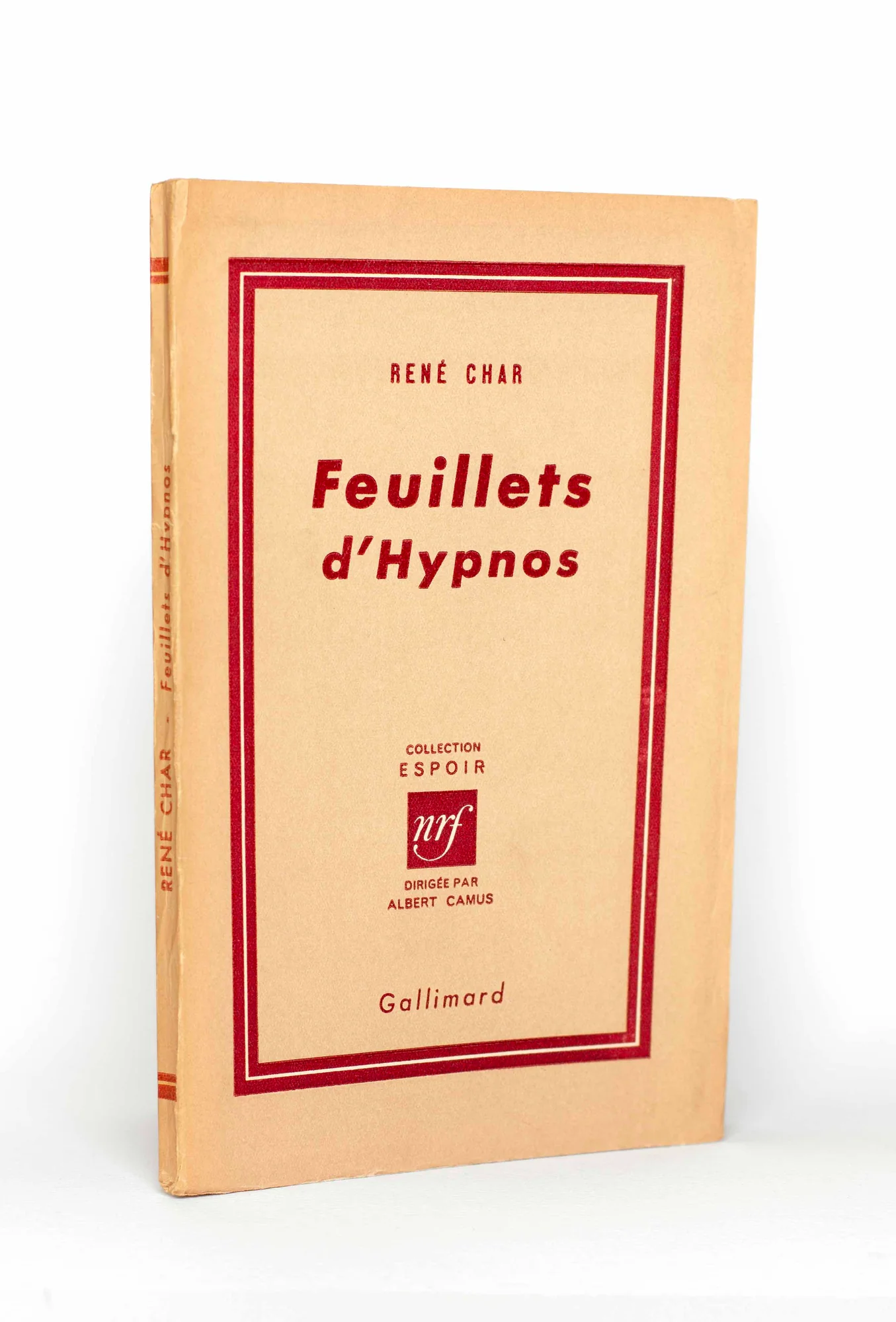 CHAR (René). — Feuillets d'Hypnos. (Réf. 21607)