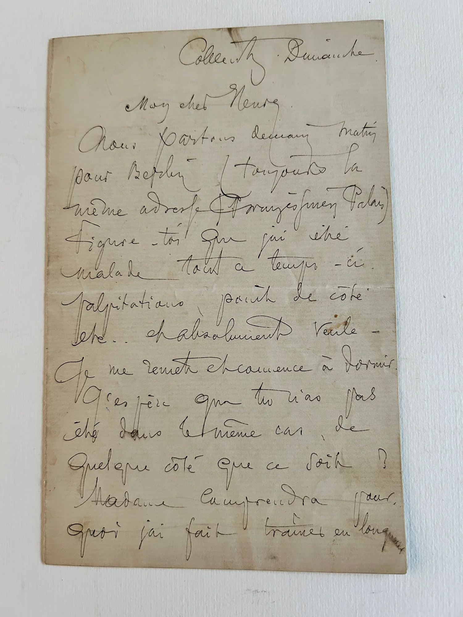 LAFORGUE (Jules). — L.A.S. à Charles Henry. (Réf. 21817)