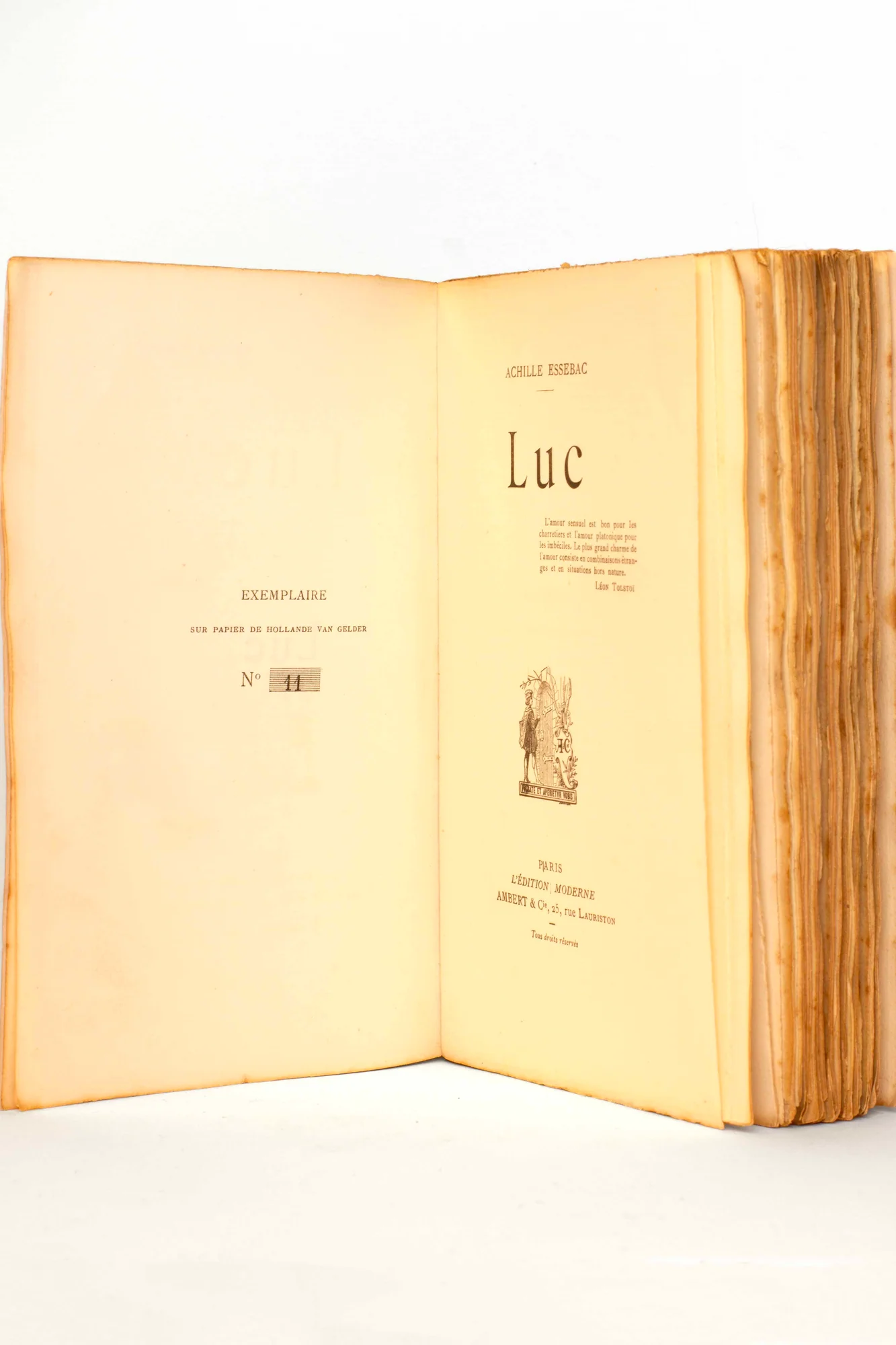 ESSEBAC (Achille). — Luc. (Réf. 21875)