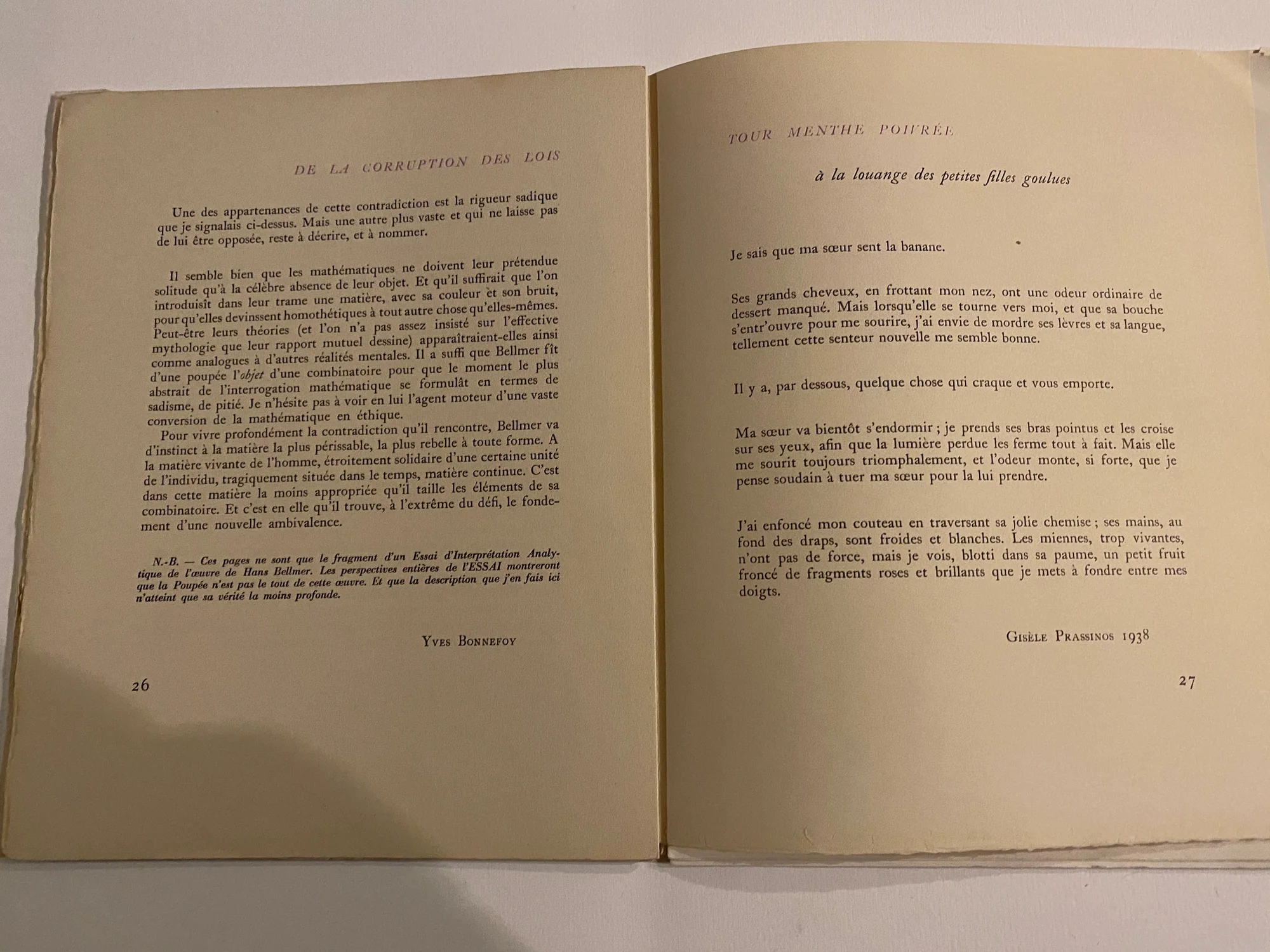 BELLMER (Hans). — Vingt-cinq reproductions 1934-1950. Ex-libris gravé de Camille Aboussouan. (Réf. 22044)