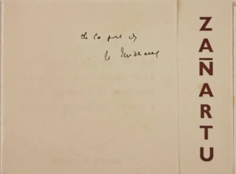 (ZANARTU). (MICHAUX). CLARAC-SEROU (Max). — Zanartu. Peintures - gravures - dessins. (Réf. 22246)