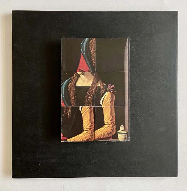 LUCA (Ghérasim). — MADELEINE (d’après Piero di Cosimo) CUBOMANIE ORIGINALE. 1987. (Réf. 22253)