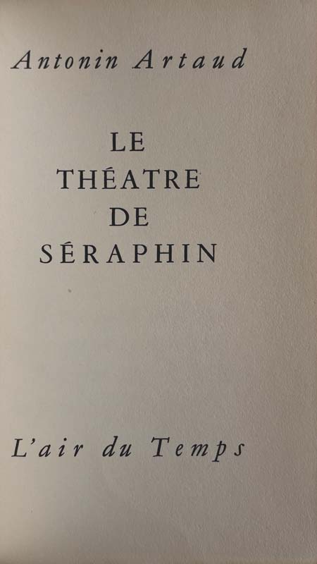 Le Théâtre de Séraphin. — planche 2