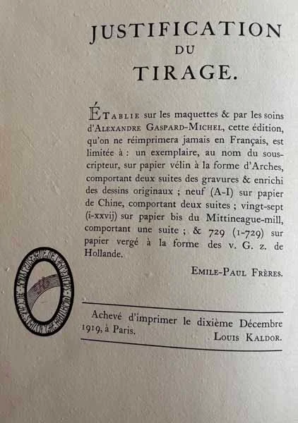COLERIDGE (Samuel Taylor). — Le Dit de l'ancien marinier en sept parties. (Réf. 22579)