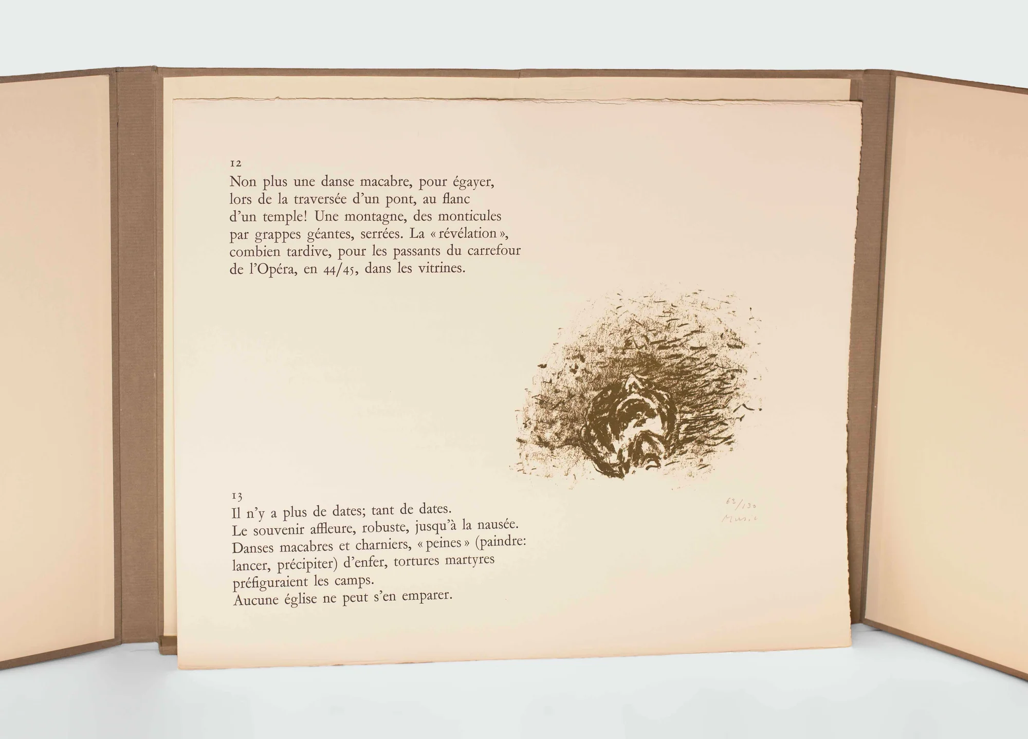 MUSIC (Zoran). SOLIER (René de). — Cadastre de cadavres. (Réf. 22605)