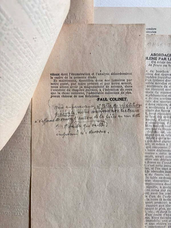 MAGRITTE, Colinet, Mariën, Scutenaire et Nougé). REVUE. La Feuille Chargée. — La Feuille Chargée. Le Bouchon. (Réf. 22616)