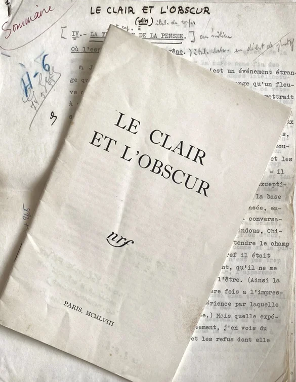 [PAULHAN (Jean]). — Le Clair et l’Obscur. (Réf. 22784)