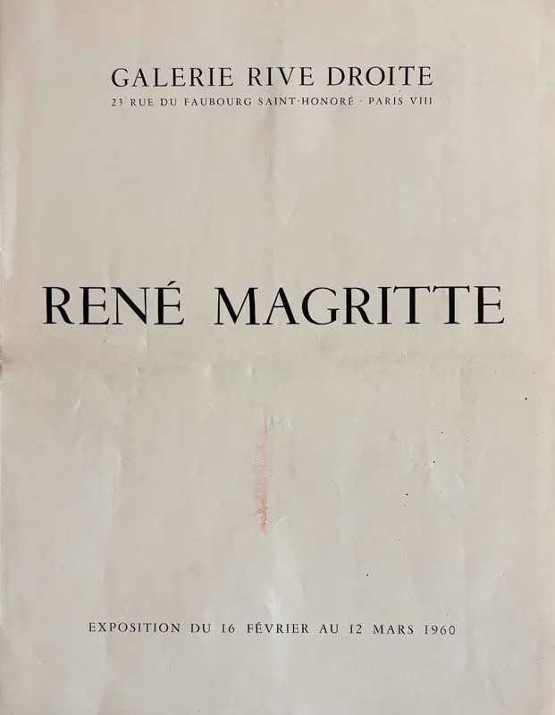 (MAGRITTE). — René Magritte. (Réf. 22811)