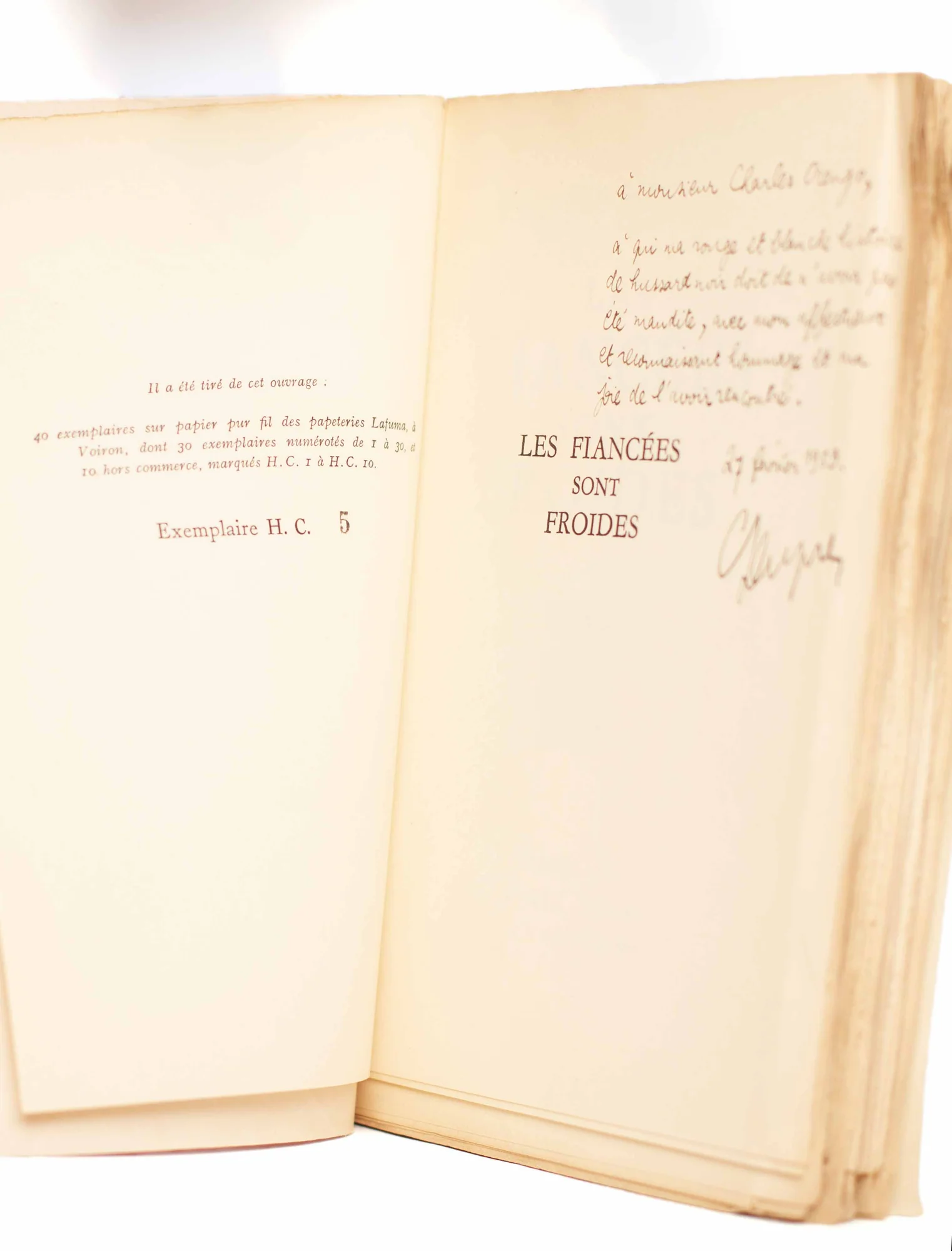 DUPRE (Guy). — Les Fiancées sont froides. (Réf. 23018)