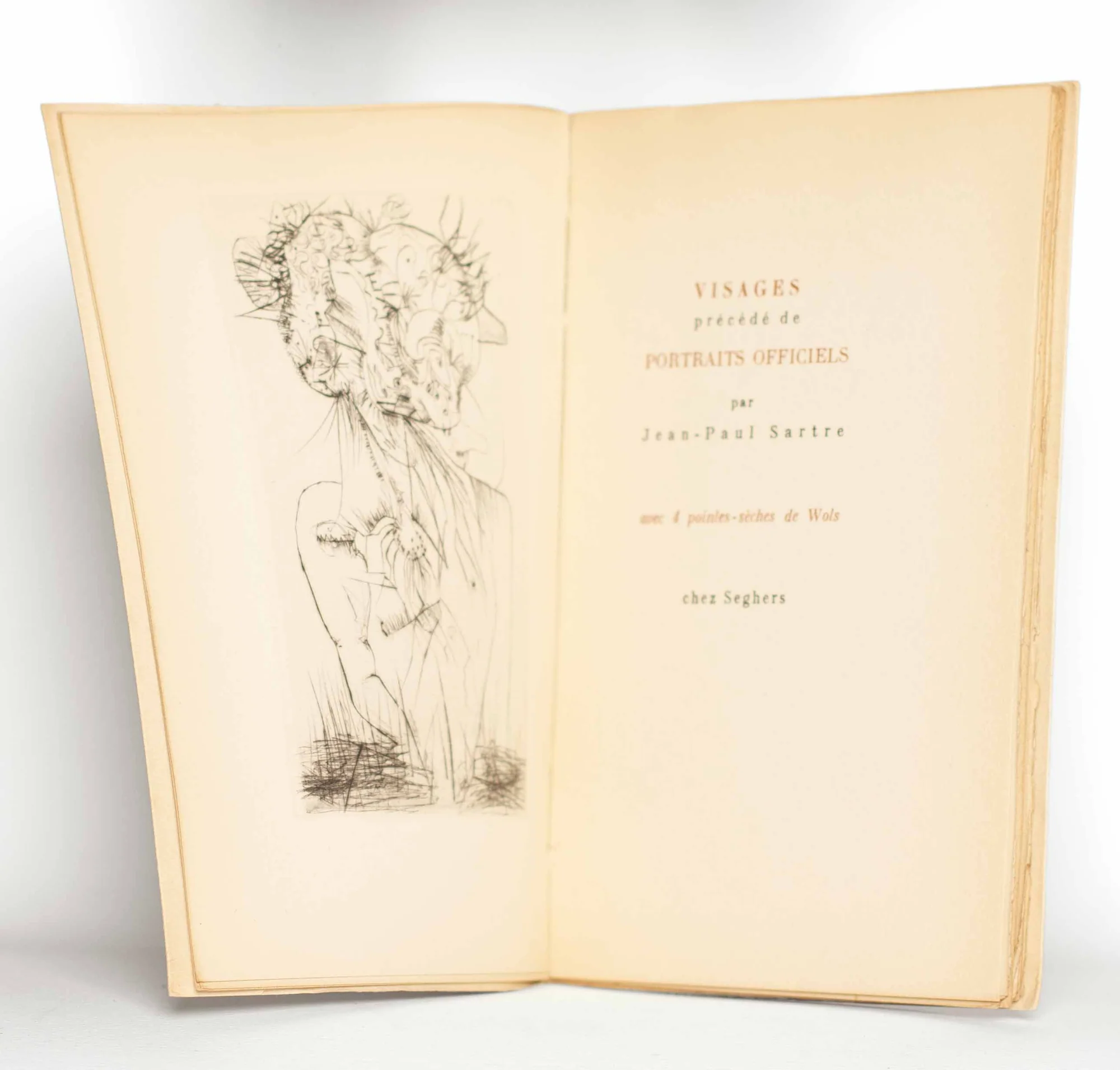 (WOLS). SARTRE (Jean-Paul). — Visages. Précédé de Portraits officiels. (Réf. 23031)
