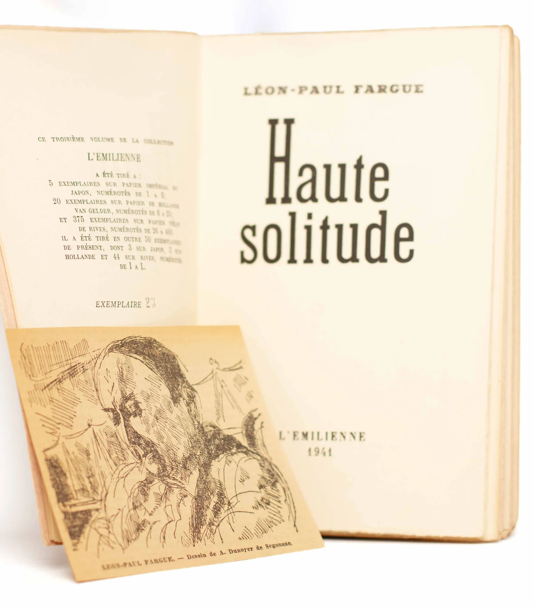 FARGUE (Léon-Paul). — Haute solitude. (Réf. 23042)