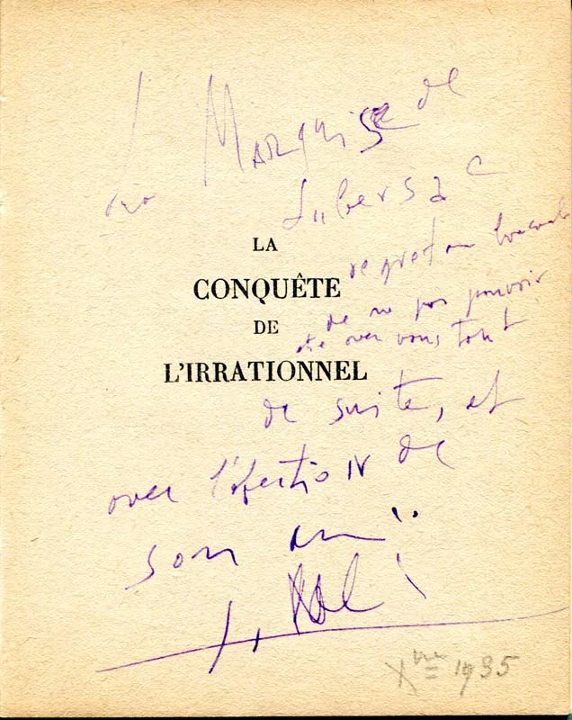 DALI (Salvador). — La conquête de l’irrationnel. (Réf. 23050)