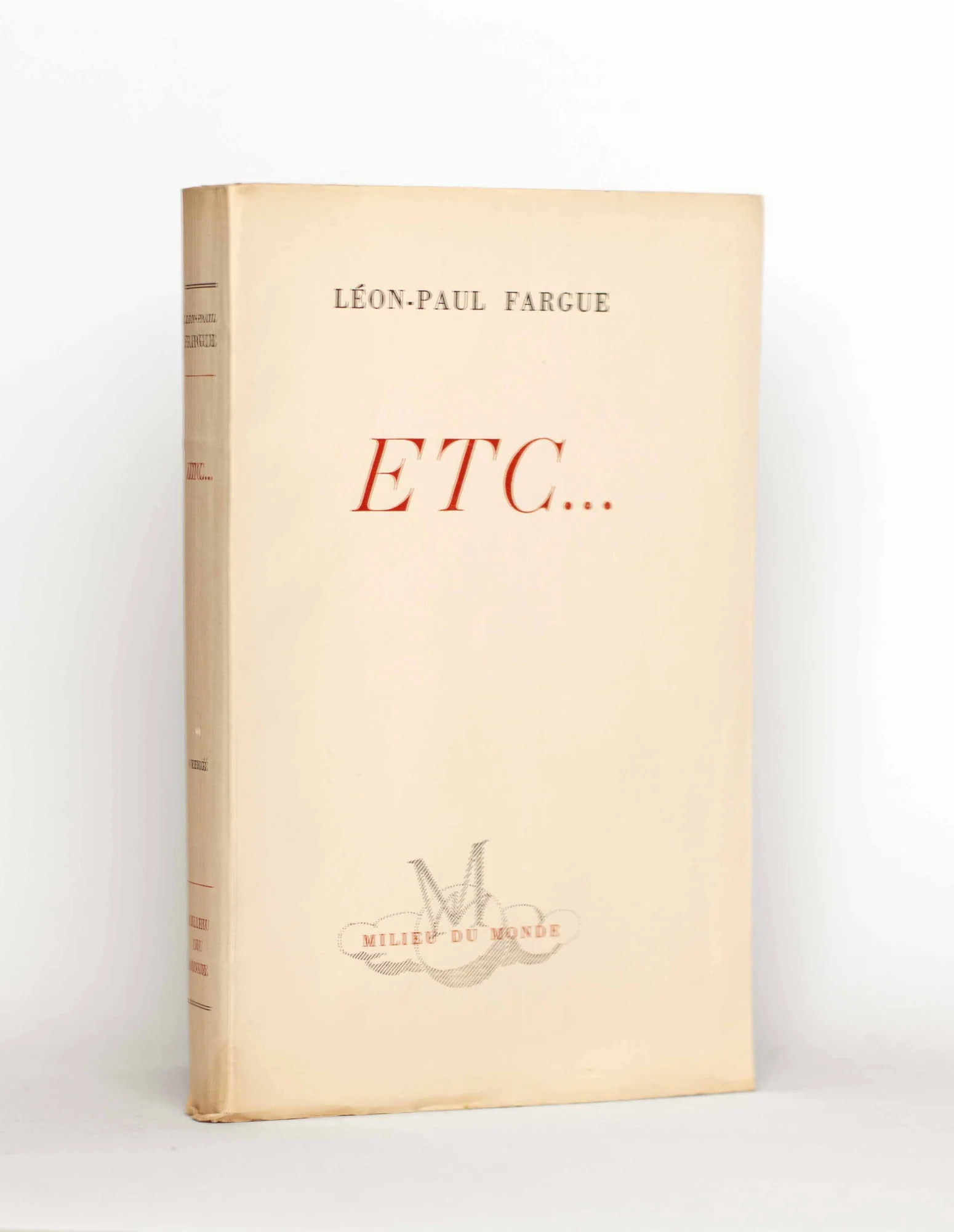 FARGUE (Léon-Paul). — Etc... (Réf. 23068)