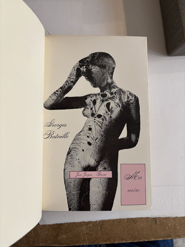 BATAILLE (Georges). — Ma Mère. (Réf. 23085)