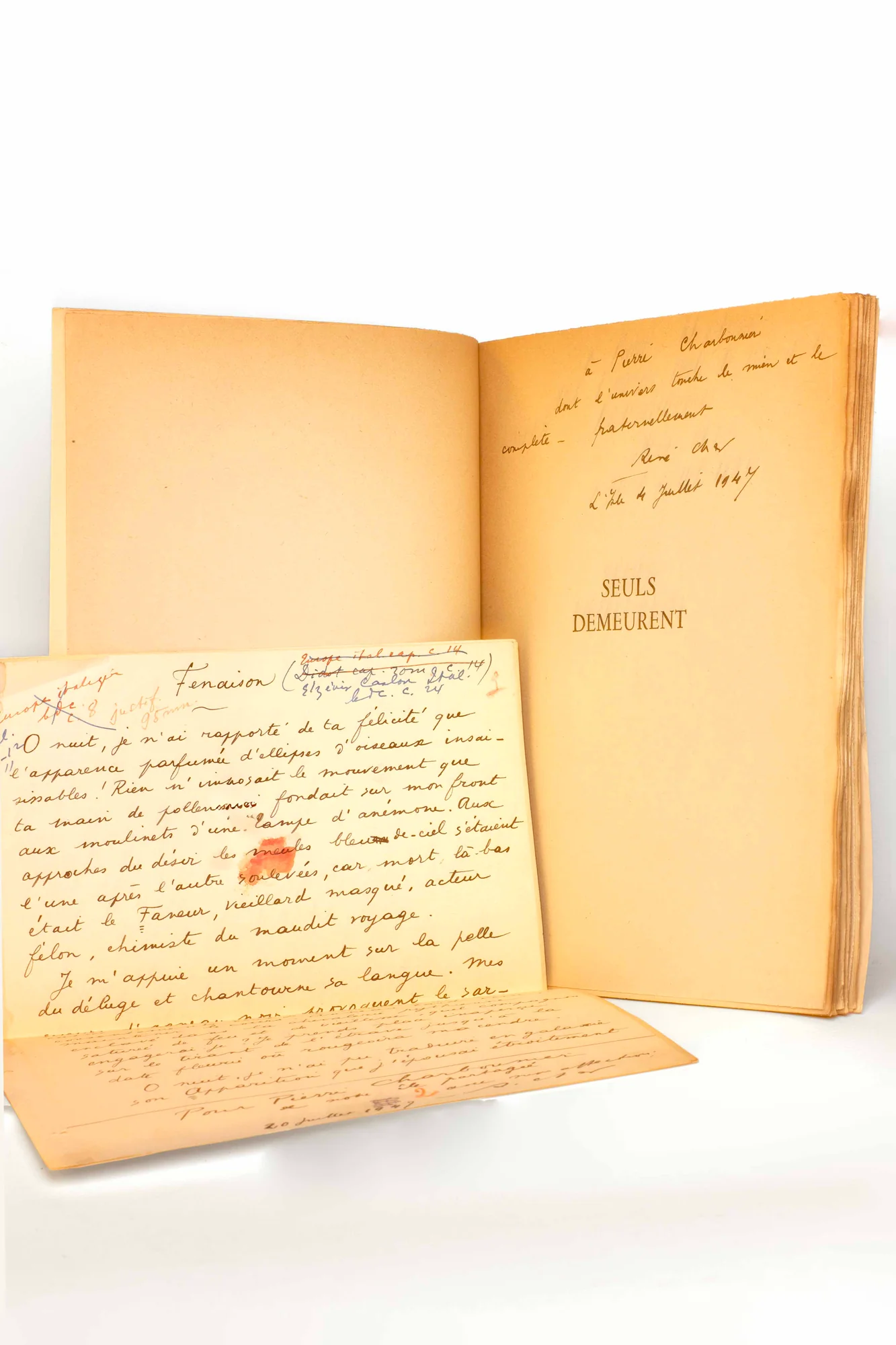 CHAR (René). — Seuls demeurent. (Réf. 23180)