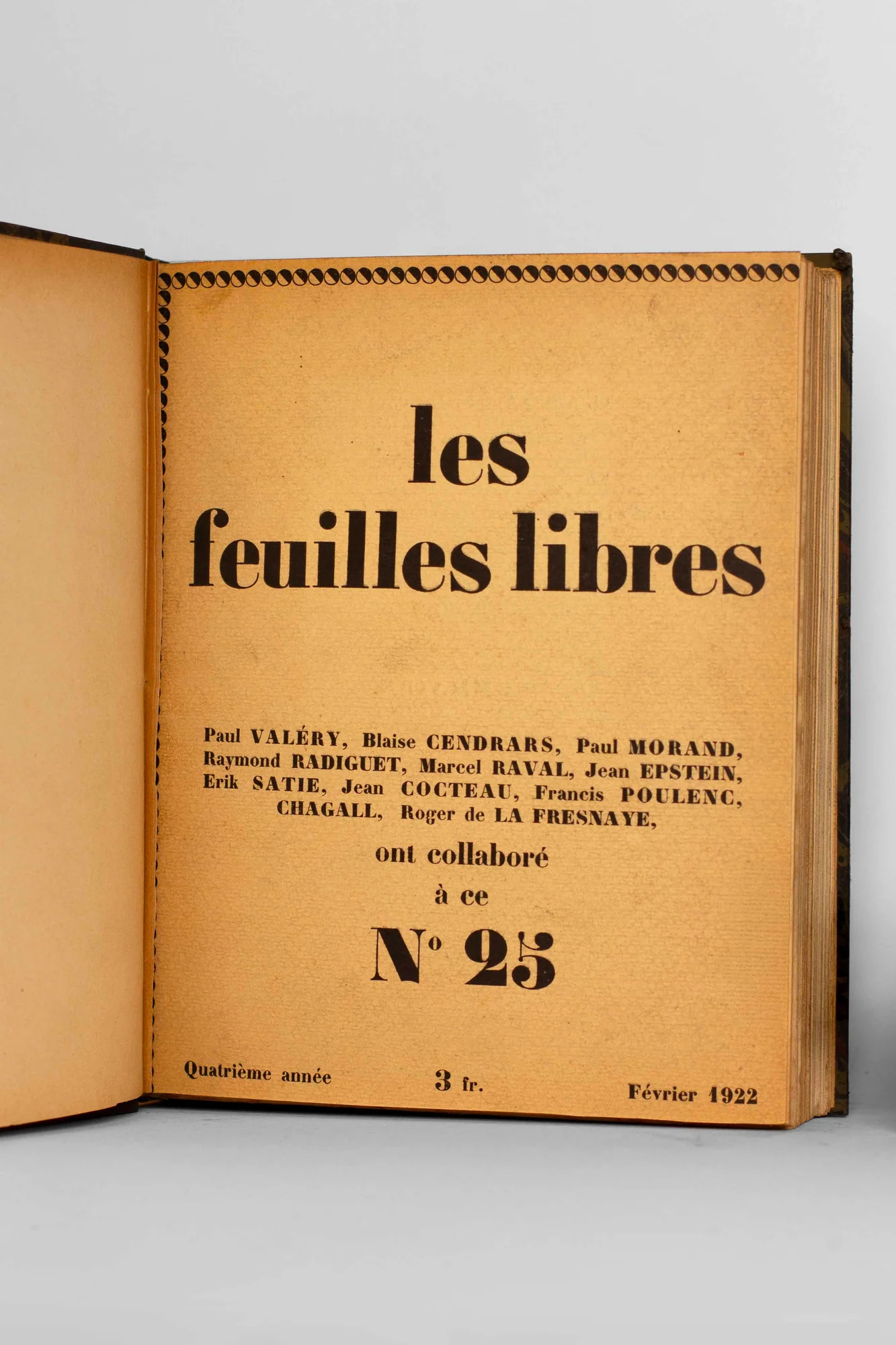 REVUE. Les FEUILLES LIBRES. — Les Feuilles Libres (1922-1928) [2e série]. (Réf. 23249)
