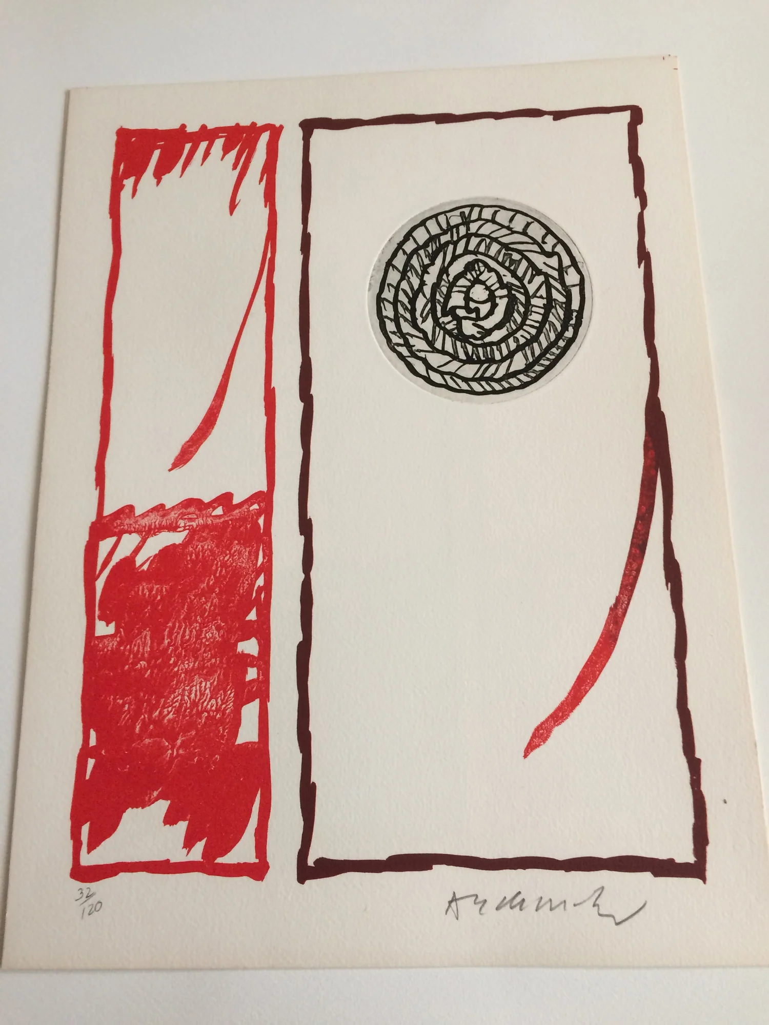 ALECHINSKY (Pierre). — Vacillations (1979). 2 Eaux-fortes et lithographies en couleurs. (Réf. 23330)