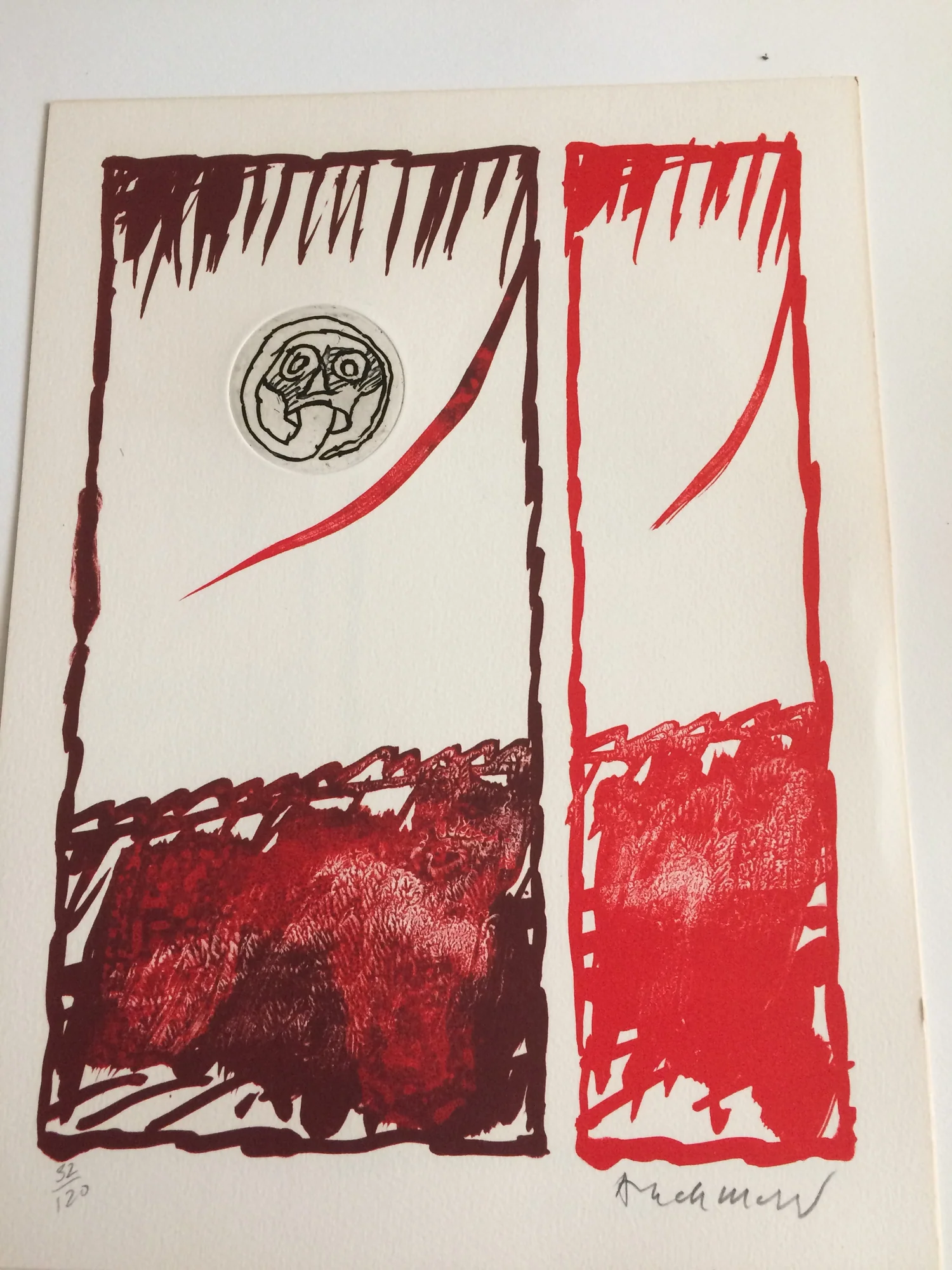 ALECHINSKY (Pierre). — Vacillations (1979). 2 Eaux-fortes et lithographies en couleurs. (Réf. 23330)