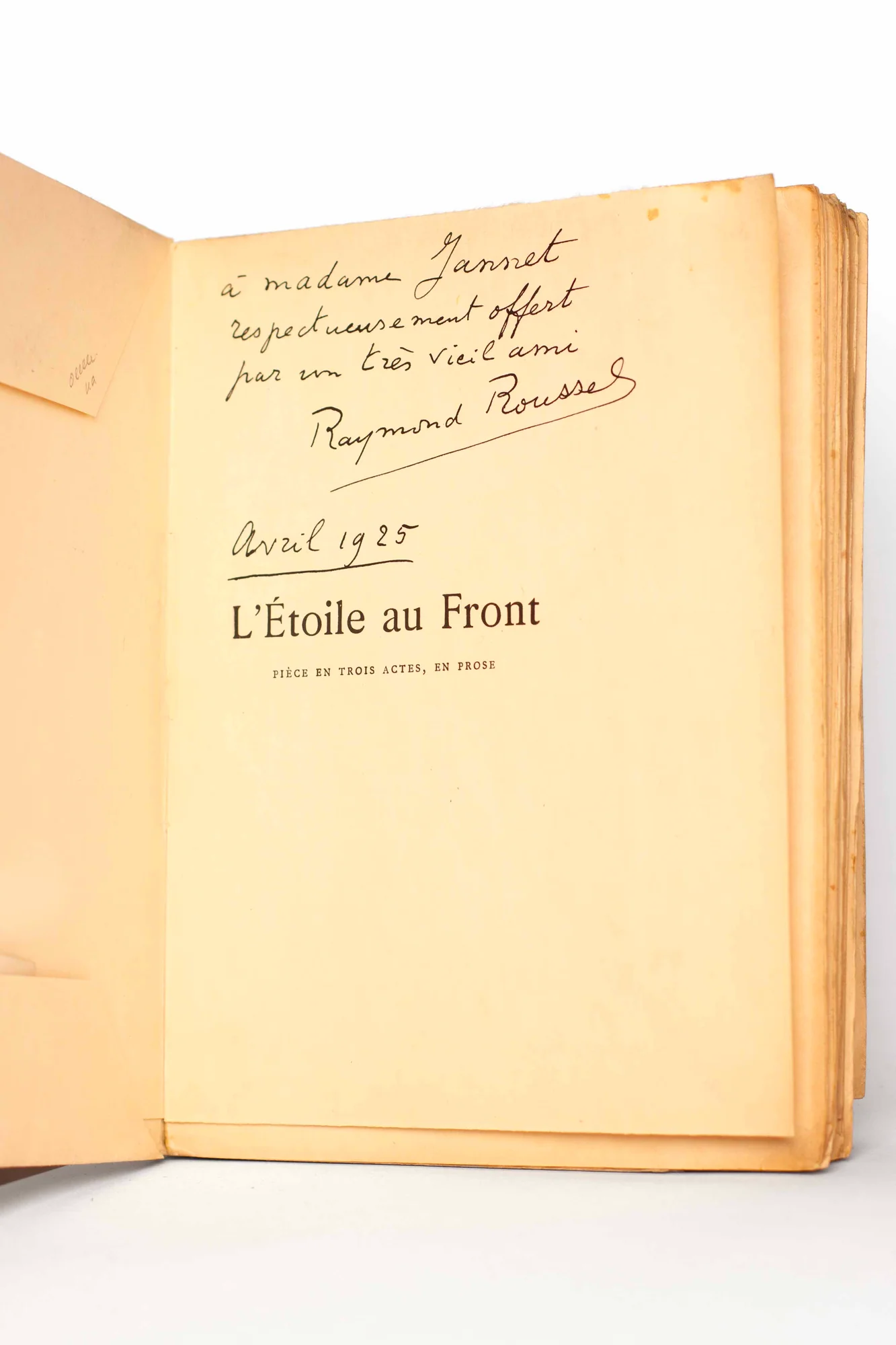 ROUSSEL (Raymond). — L'Etoile au front. (Réf. 23450)