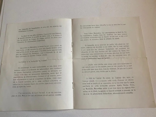 LUCA (Ghérasim). TROST (Dolfi). PÄUN (Paul). TEODORESCOU (Virgil). — Eloge de Malombra, cerne de l'amour absolu. (Réf. 23482)