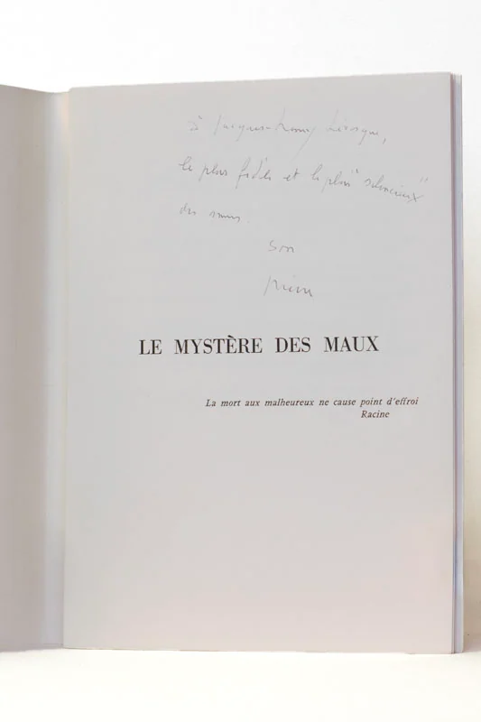 MASSOT (Pierre de). — Le Mystère des maux. (Réf. 23924)