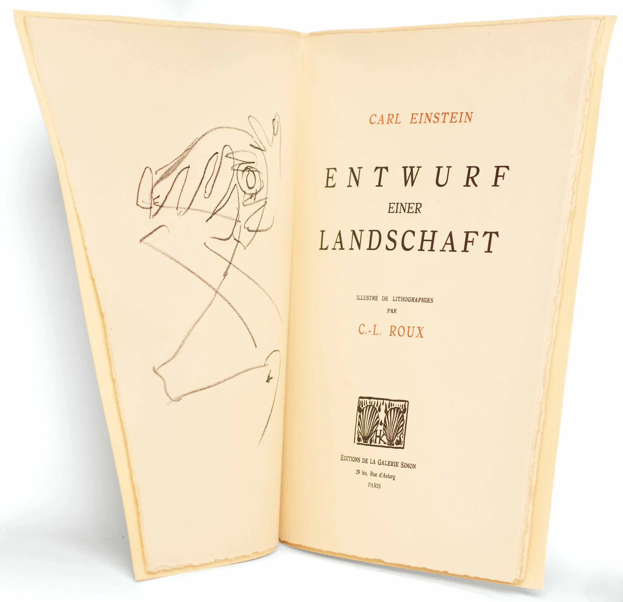 EINSTEIN (Carl). ROUX (Gaston-Louis). — Entwurf einer Landschaft. (Réf. 24258)