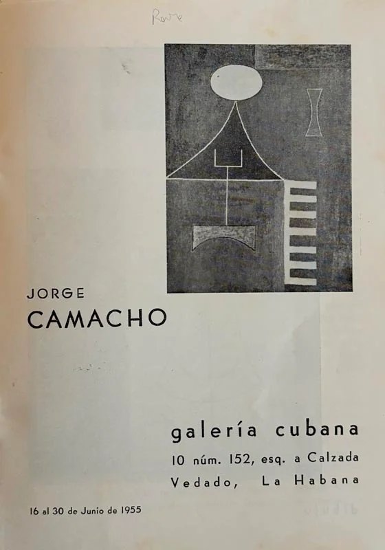 (CAMACHO). — Jorge Camacho. (Réf. 24277)