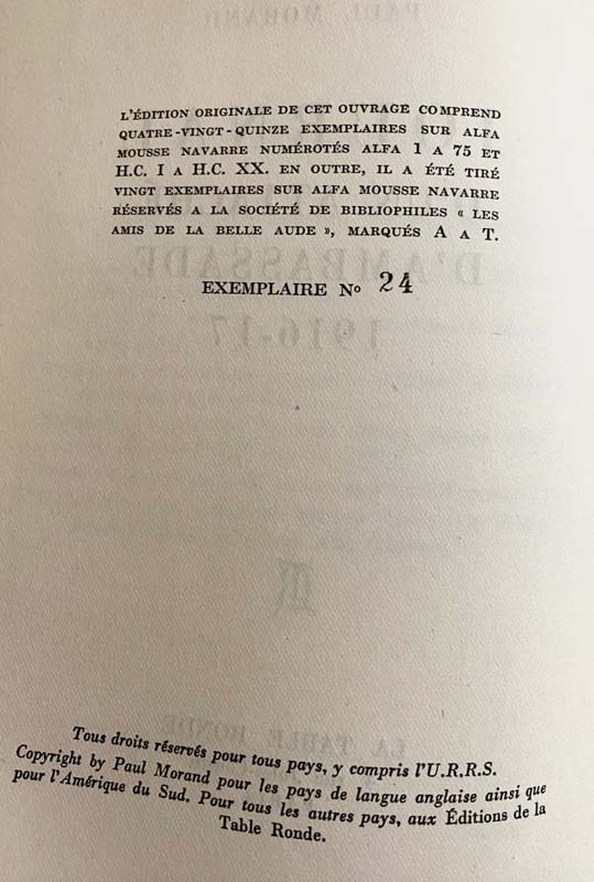 Journal d'un attaché d'ambassade, 1916-17. — planche 3