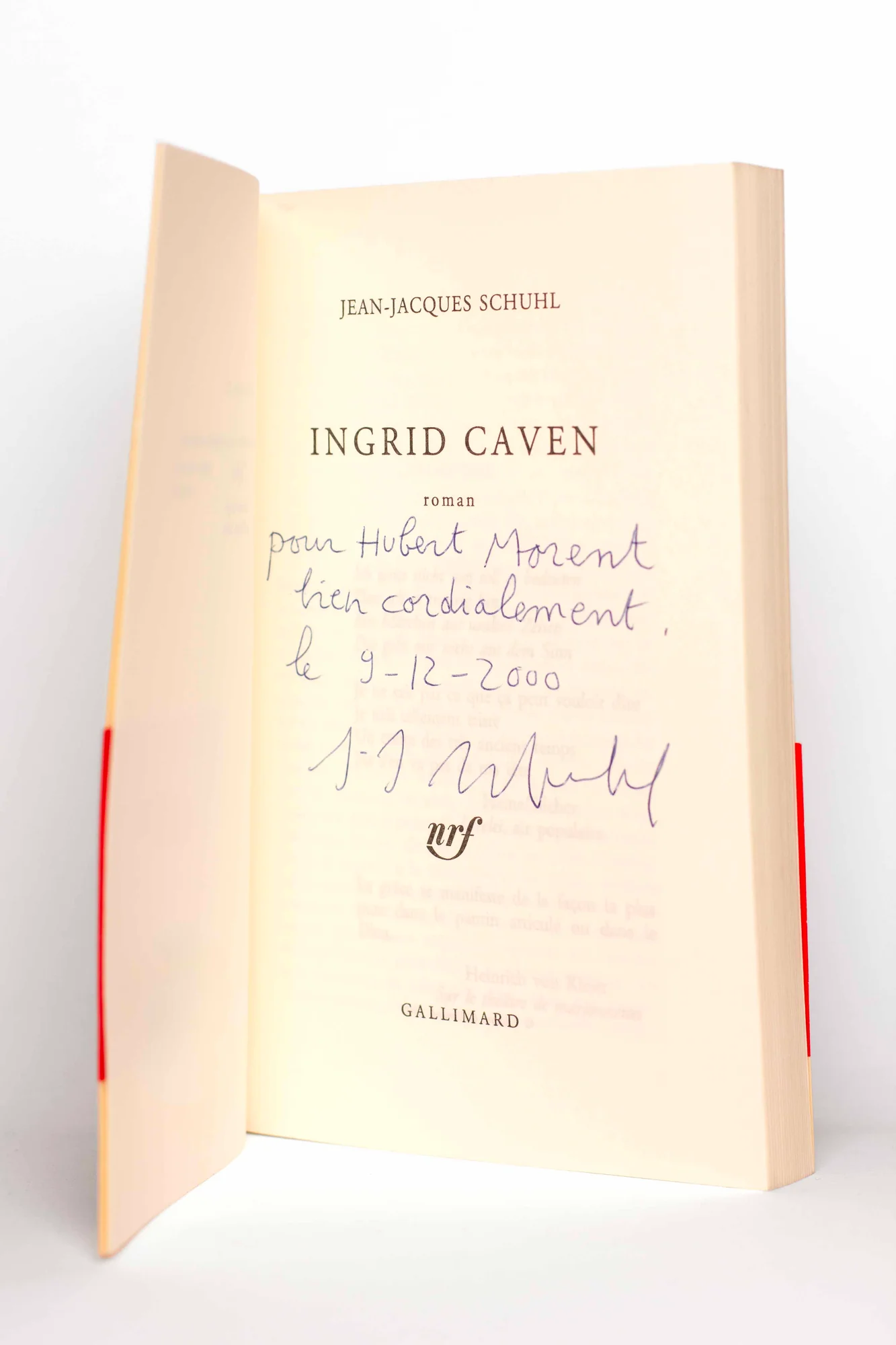 SCHUHL (Jean-Jacques). — Ingrid Caven. (Réf. 24468)