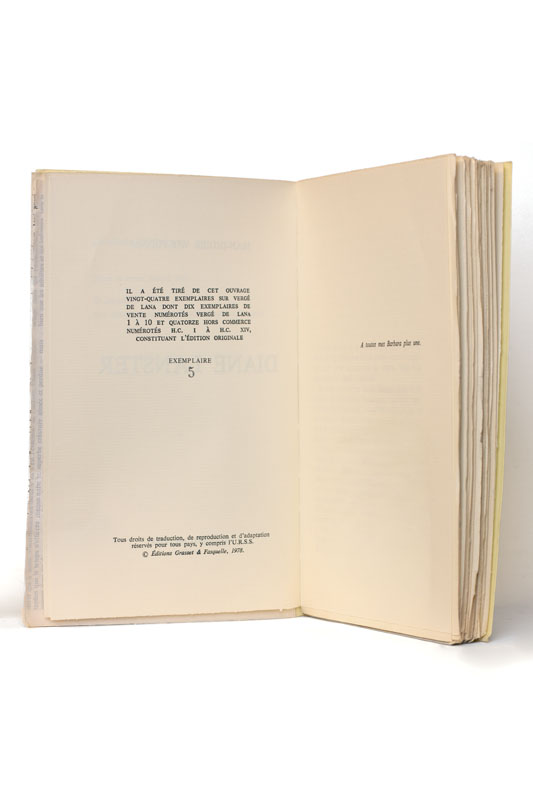 WOLFROMM (Jean-Didier). — Diane Lanster. (Réf. 24475)