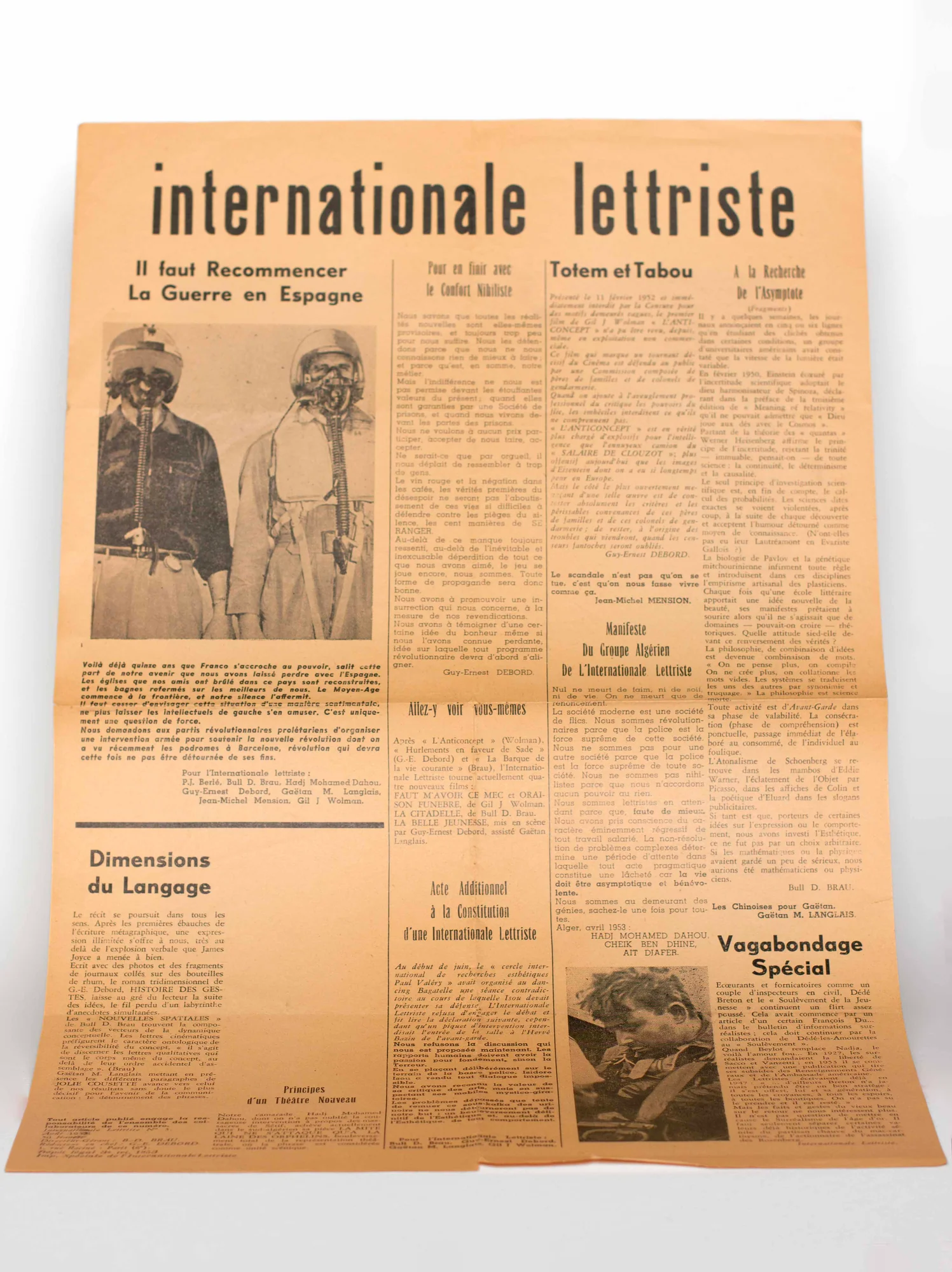 (DEBORD). INTERNATIONALE LETTRISTEN°1 à 4. — INTERNATIONALE LETTRISTEN°1 à 4. (Réf. 24536)