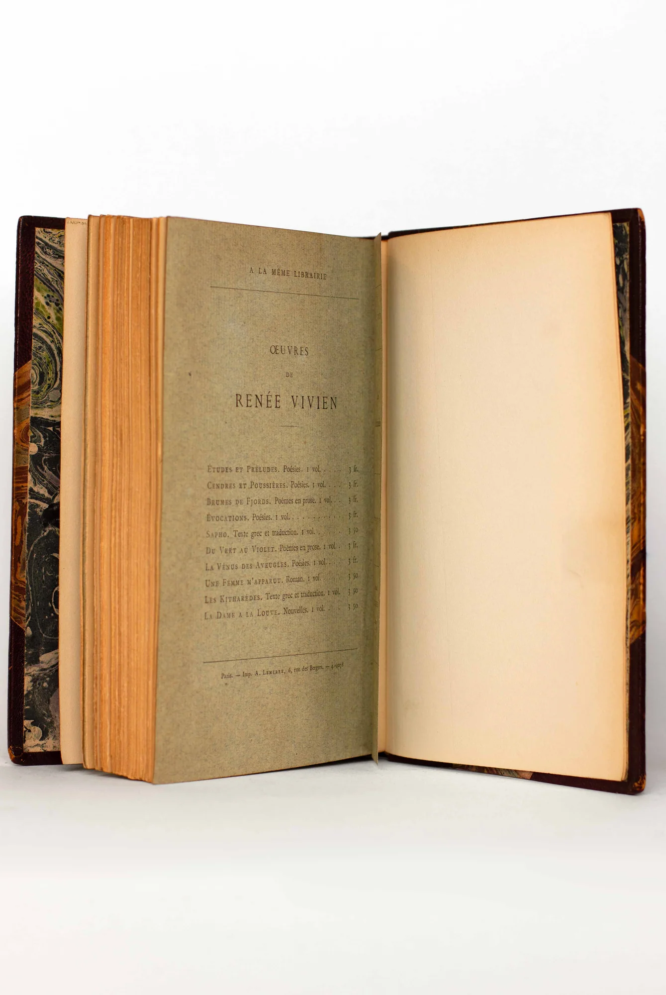 VIVIEN (Renée). — Les Kitharèdes. Traduction nouvelle avec le texte grec. (Réf. 24587)