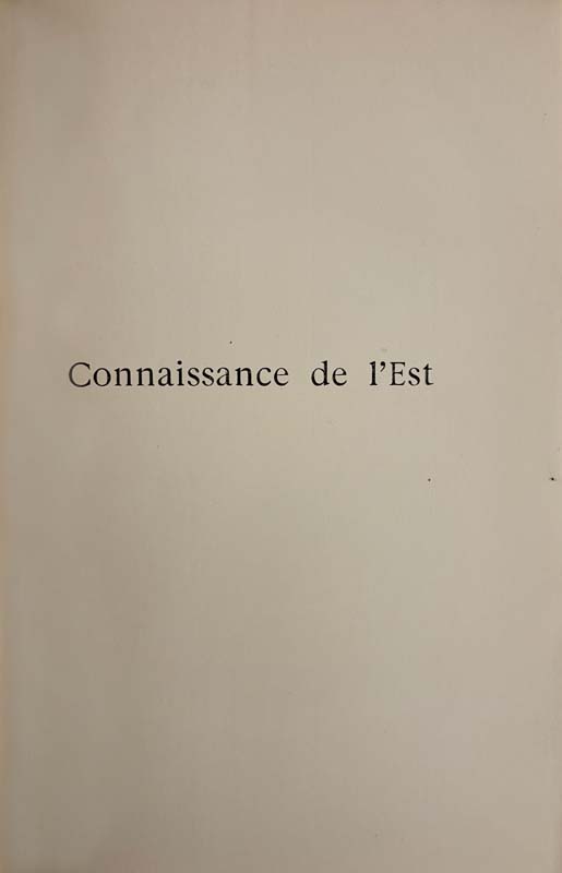 Connaissance de l'Est. — planche 3